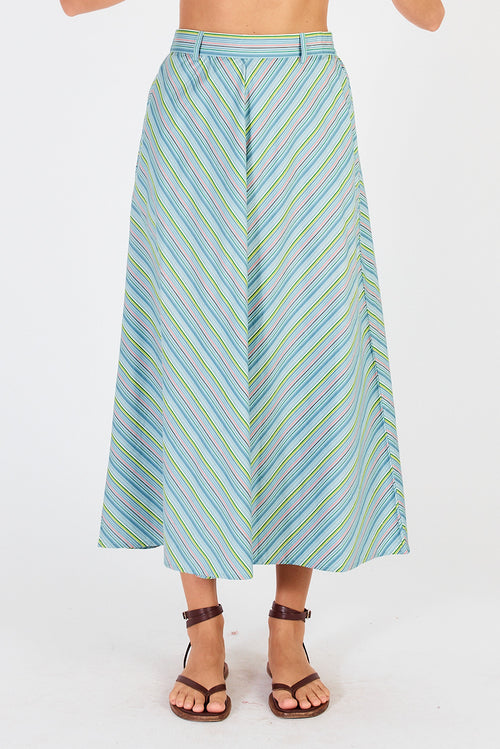 Cowgirl Surfer Pastille Skirt Blue