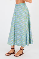 Cowgirl Surfer Pastille Skirt Blue