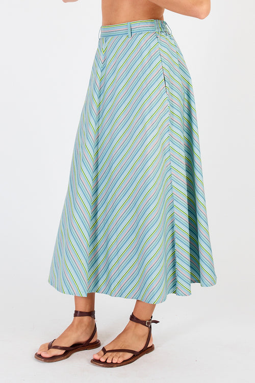 Cowgirl Surfer Pastille Skirt Blue