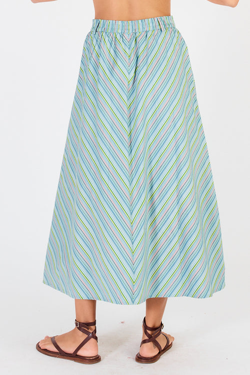 Cowgirl Surfer Pastille Skirt Blue