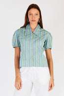Cowgirl Surfer Pastille Top Blue
