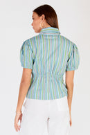 Cowgirl Surfer Pastille Top Blue