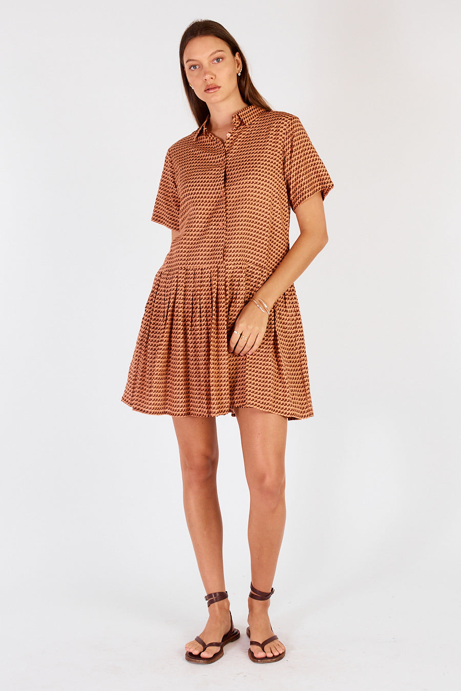 Cowgirl Surfer Torus Pleated Mini Chocolate
