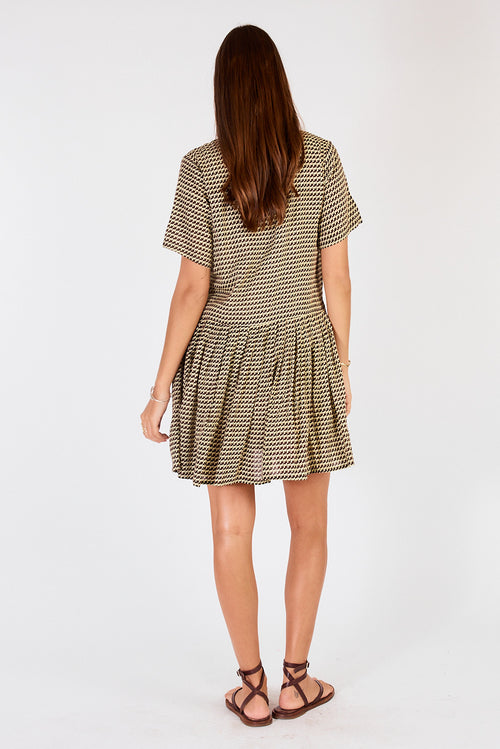Cowgirl Surfer Torus Pleated Mini Green