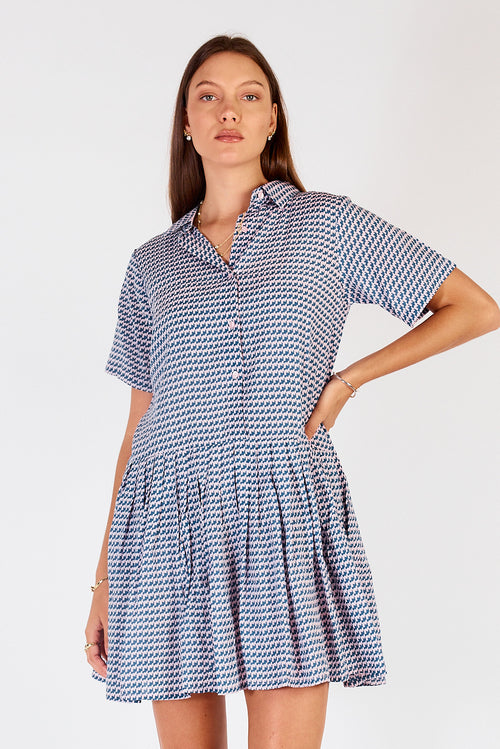 Cowgirl Surfer Torus Pleated Mini Musk
