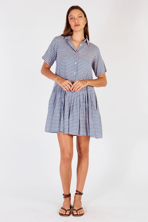 Cowgirl Surfer Torus Pleated Mini Musk