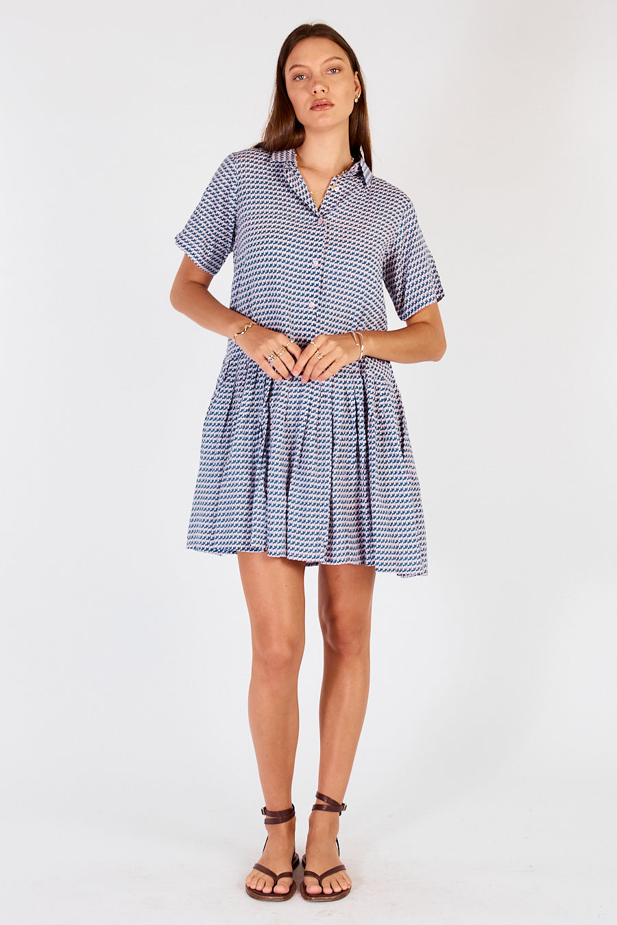 Cowgirl Surfer Torus Pleated Mini Musk