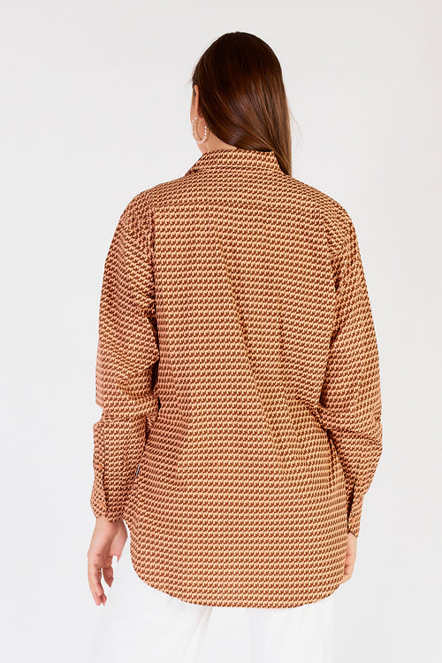 Cowgirl Surfer Torus Shirt Chocolate