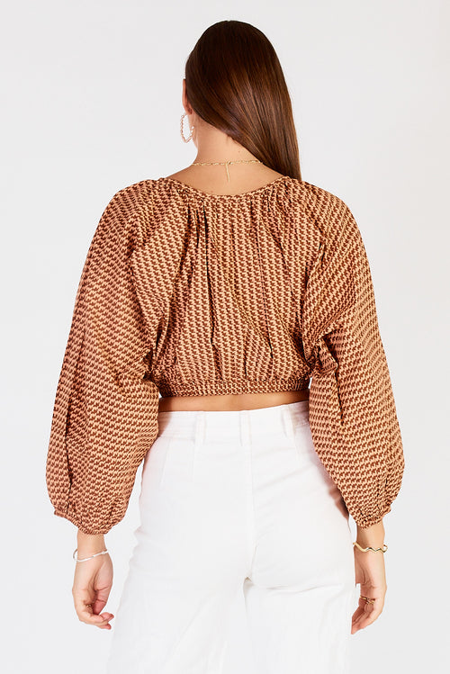 Cowgirl Surfer Torus Top Chocolate