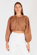 Cowgirl Surfer Torus Top Chocolate