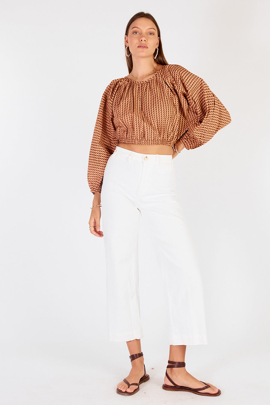 Cowgirl Surfer Torus Top Chocolate