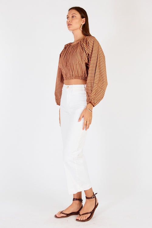 Cowgirl Surfer Torus Top Chocolate