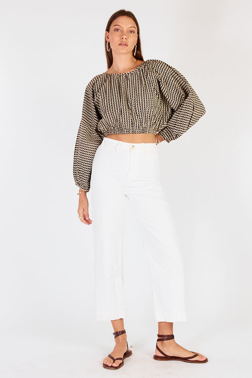 Cowgirl Surfer Torus Top Green