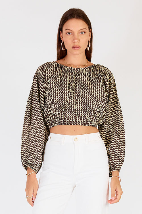 Cowgirl Surfer Torus Top Green
