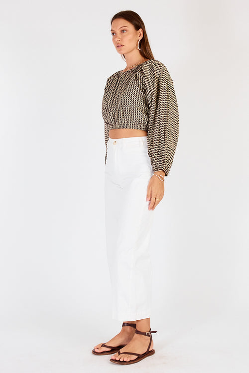 Cowgirl Surfer Torus Top Green