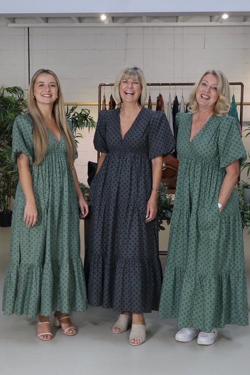 Itami Elda Dress Lester Charcoal