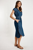 IBSA Arizona Button Dress Dark
