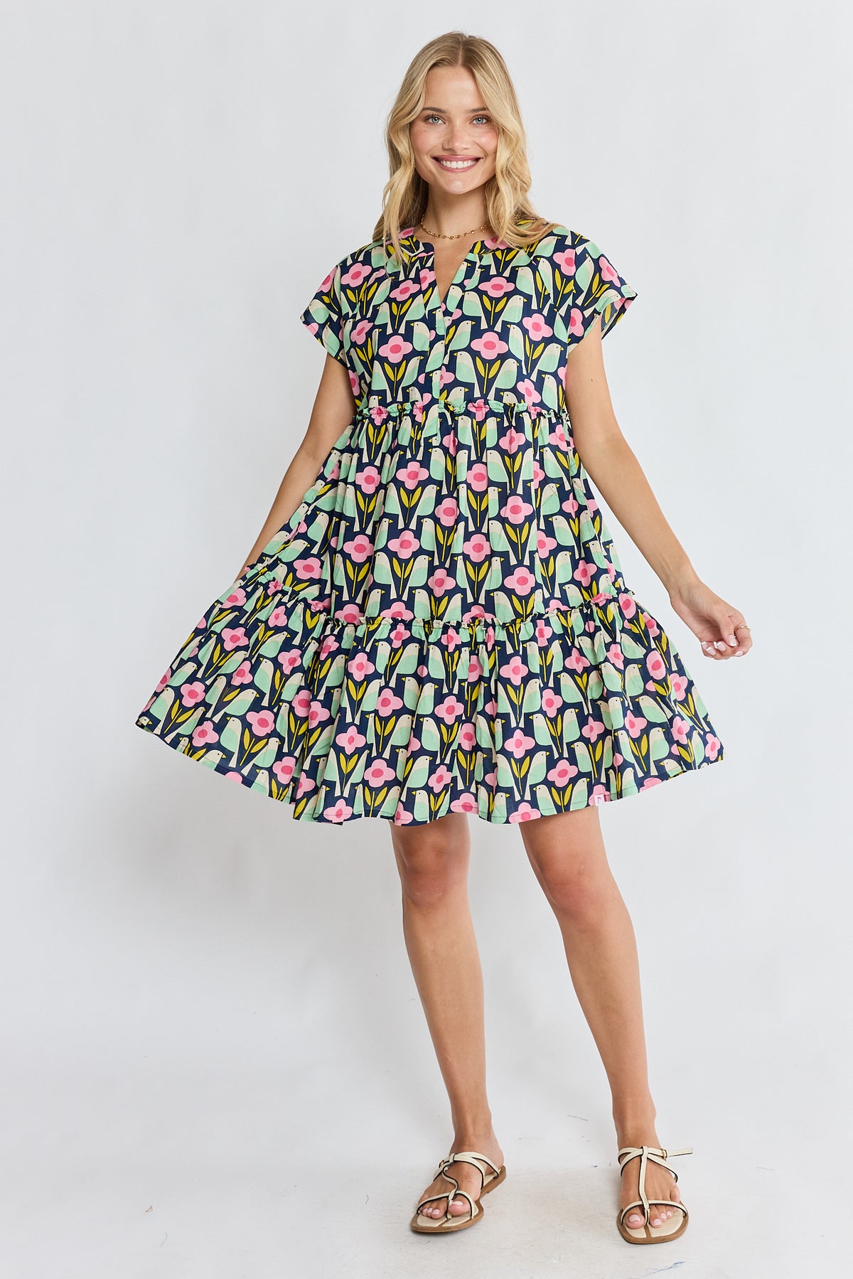 PRE SALE | IBSA Maya Tiered Dress Navy