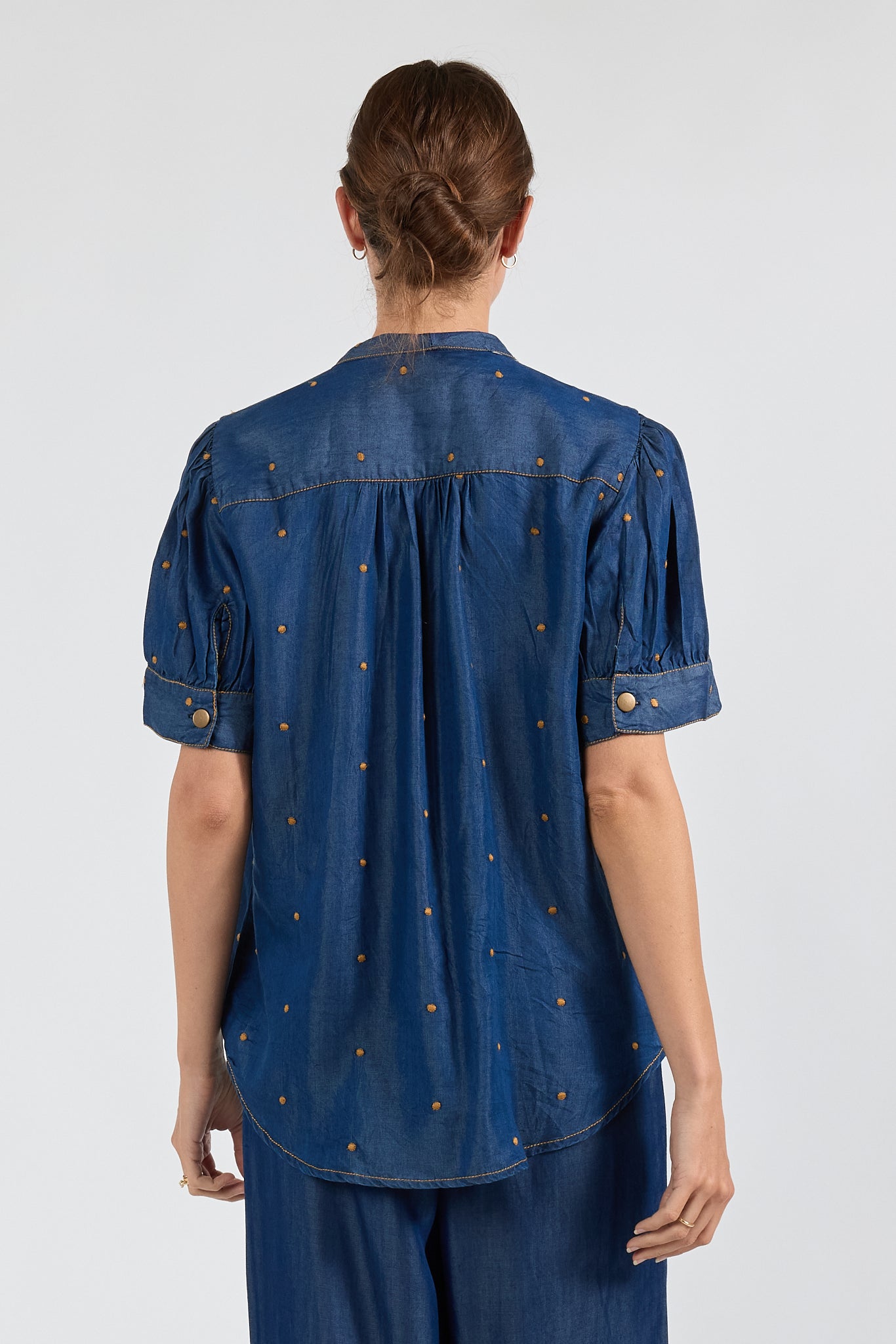 IBSA River Bow Shirt Indigo