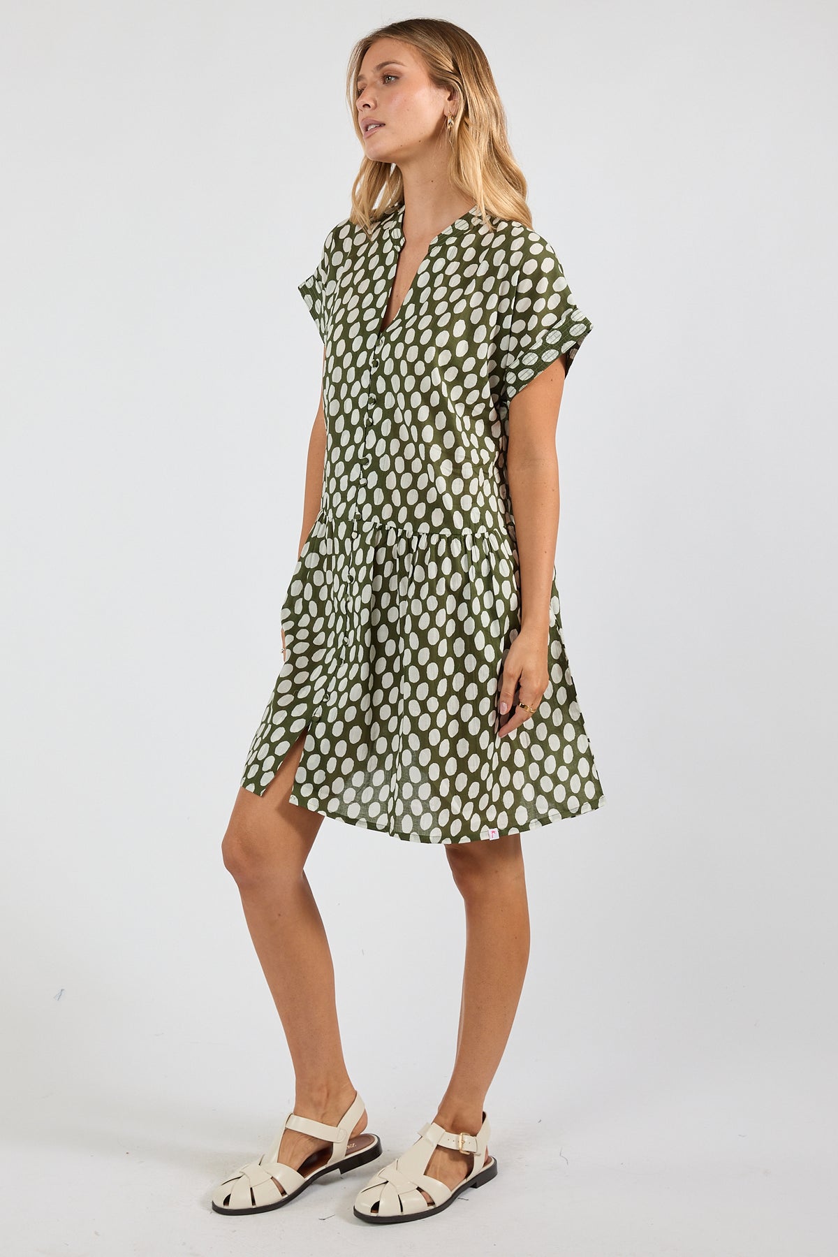 IBSA Spot On Dress Olive
