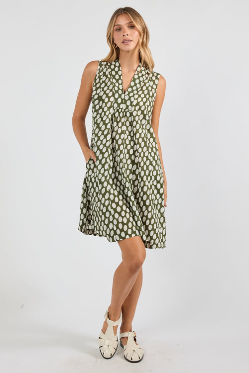 IBSA Spot On S/Less Dress Olive