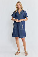 PRE SALE | IBSA Tanner Dress Dark Blue