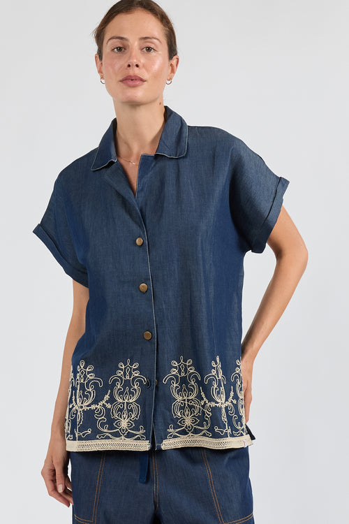 PRE SALE | IBSA Tanner Shirt Dark Blue