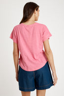 IBSA T-Shirt Plain Round Neck Carnation