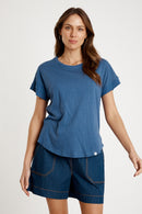 IBSA T-Shirt Plain Round Neck Navy