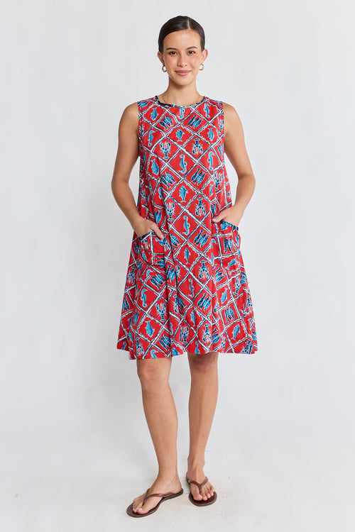 IBSA Zeke Swing Dress Red
