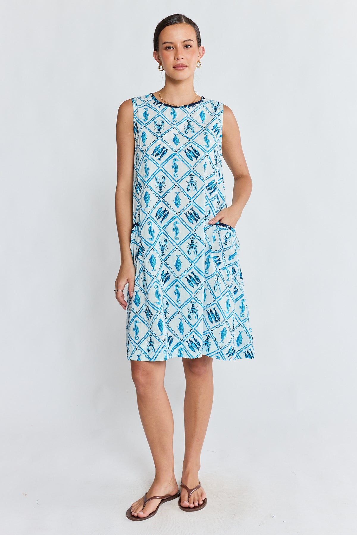 IBSA Zeke Swing Dress White