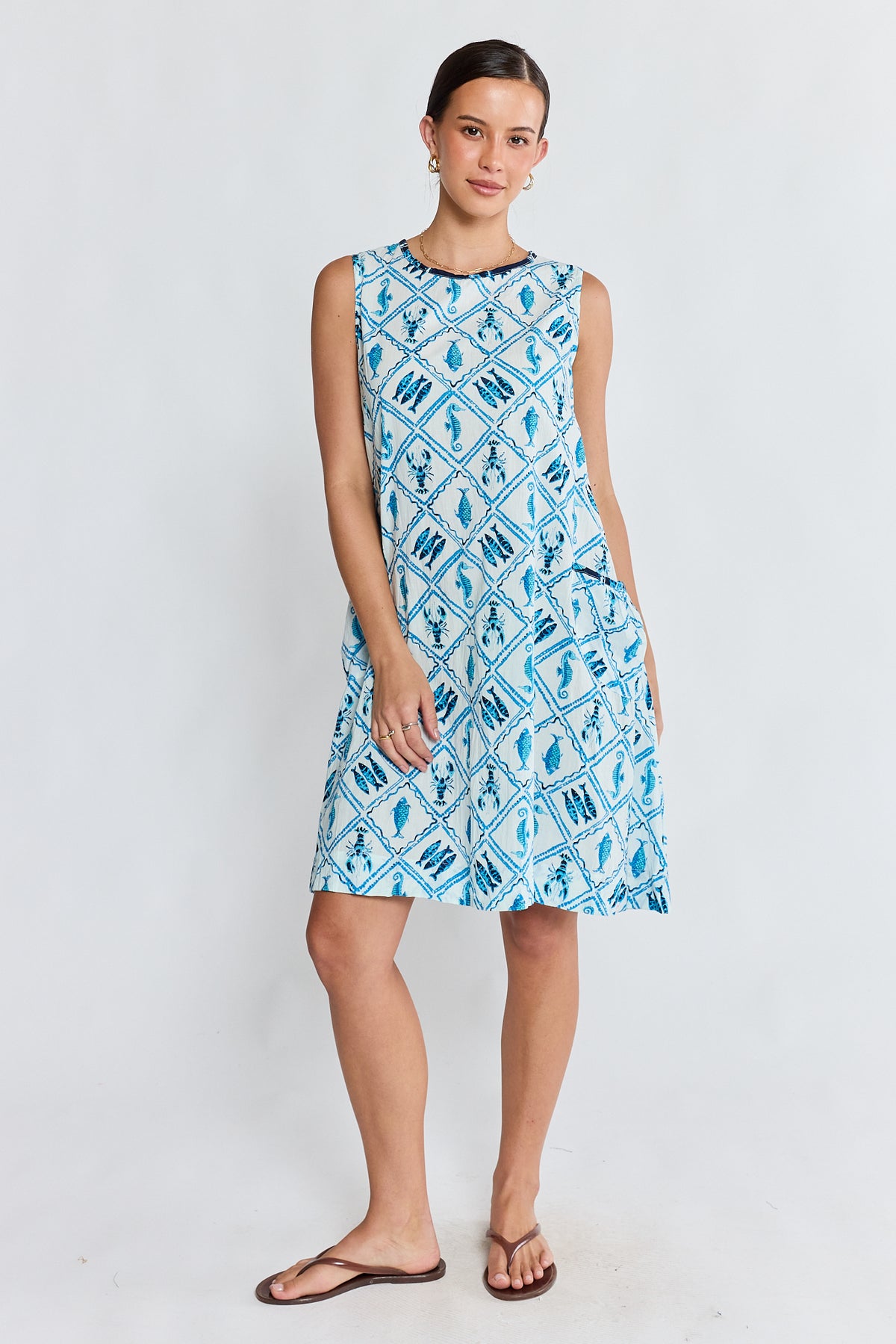 IBSA Zeke Swing Dress White