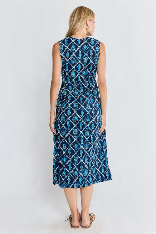 IBSA Zeke Tie Midi Navy