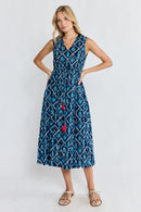 IBSA Zeke Tie Midi Navy