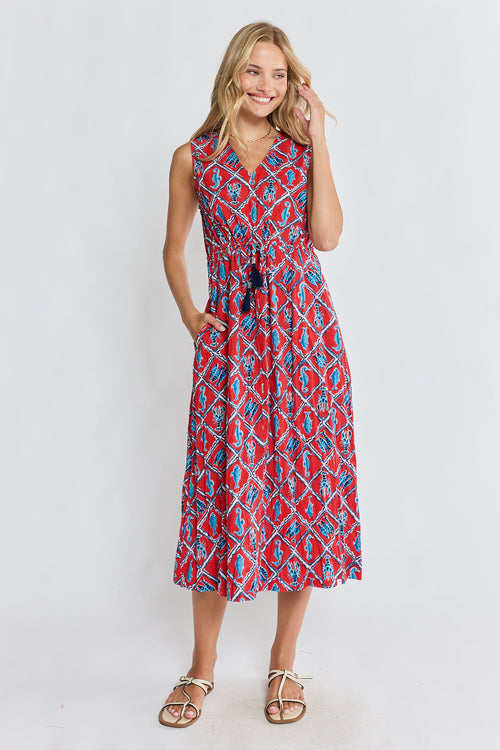 IBSA Zeke Tie Midi Red