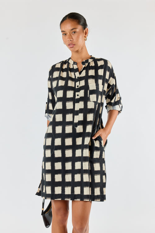 Itami Bloc LS Mini Dress Black