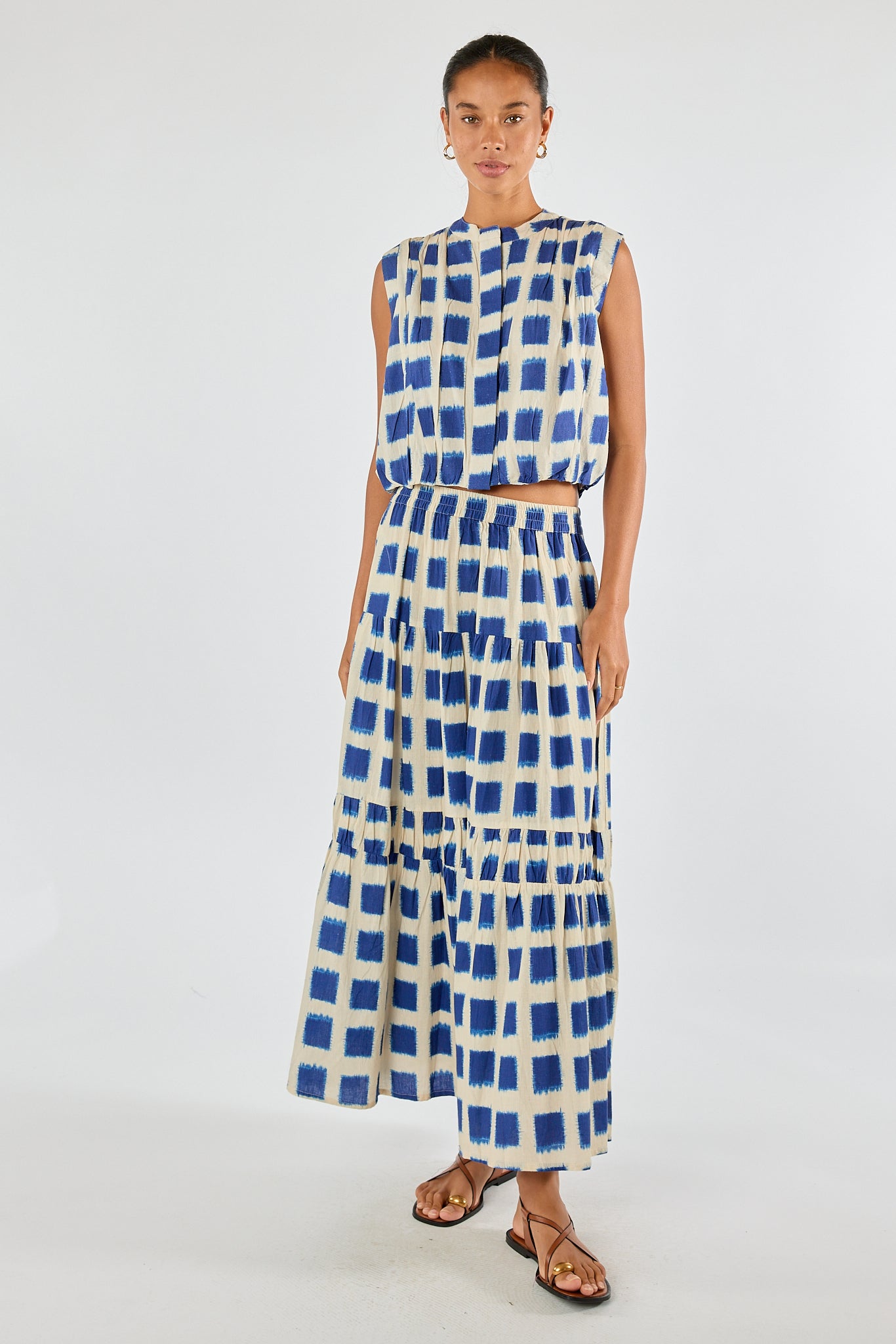 Itami Bloc Skirt Blue