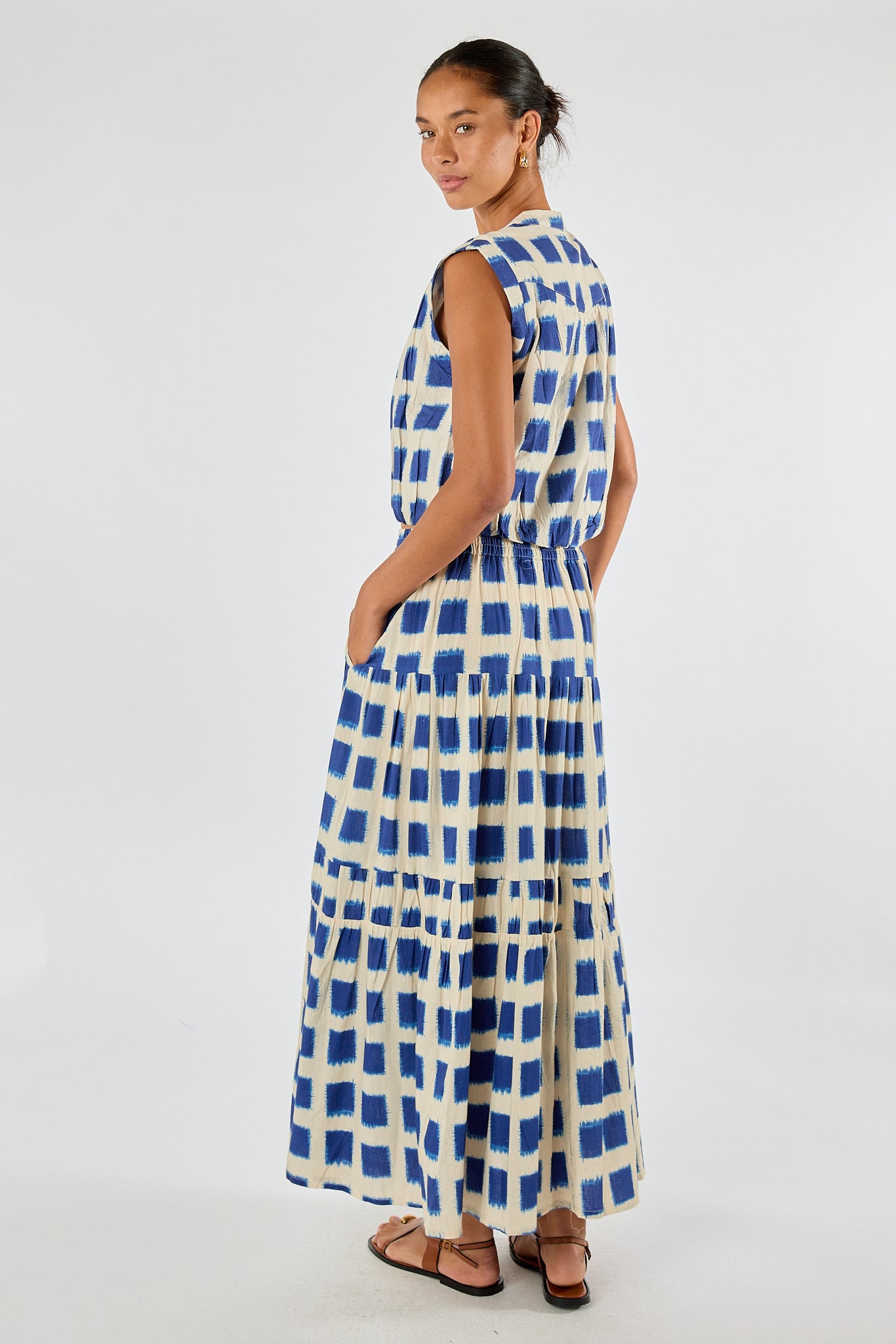 Itami Bloc Skirt Blue