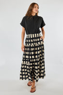 Itami Bloc Skirt Black