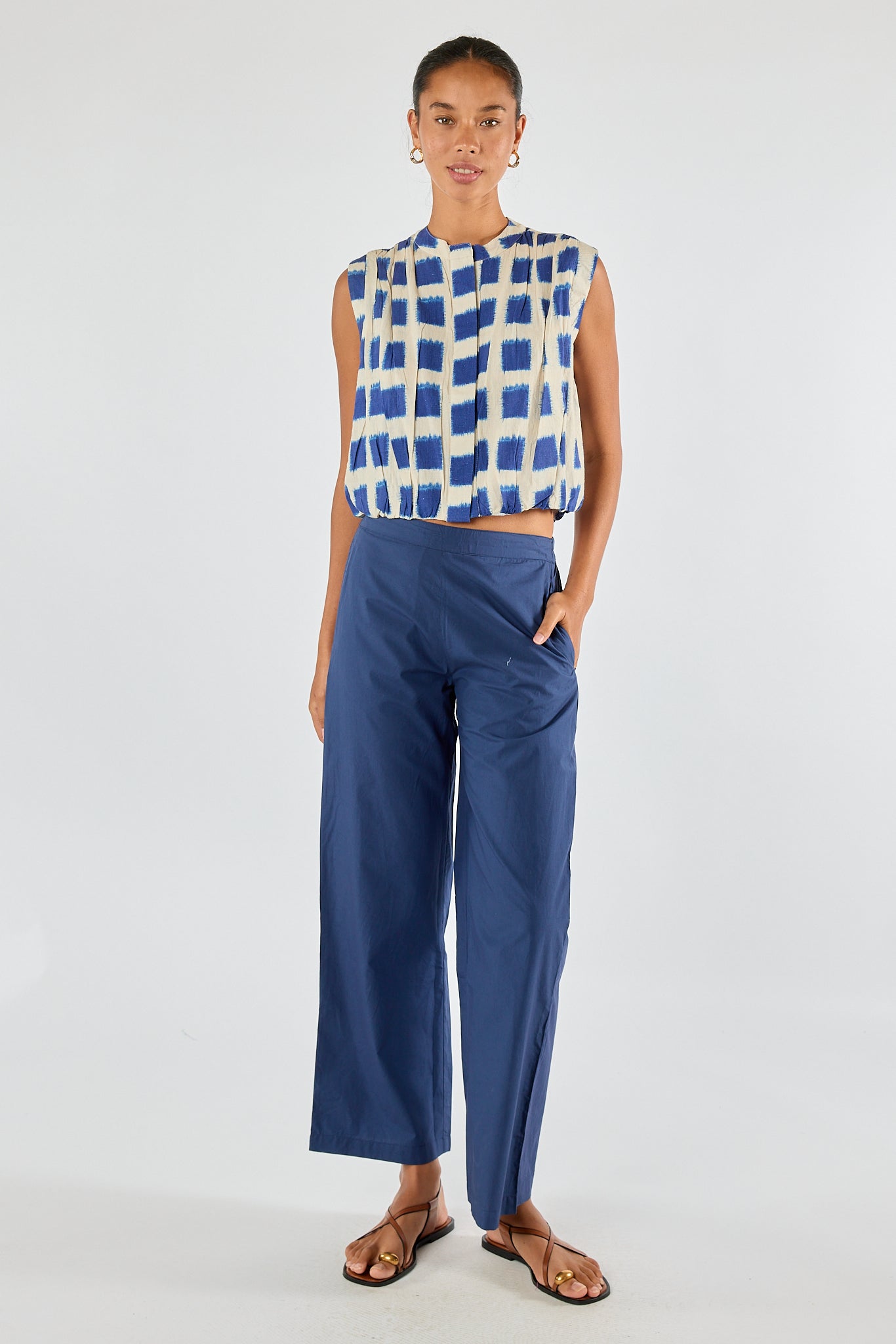 Itami Bloc S/Less Top Blue