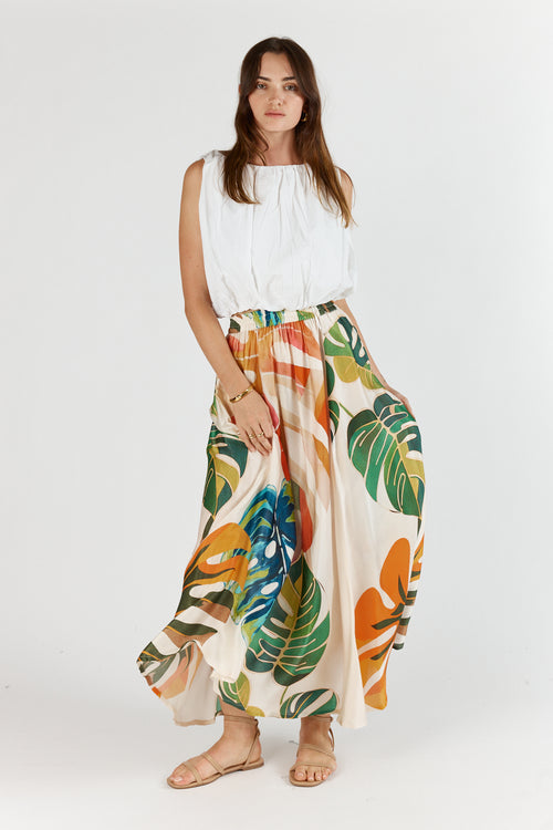 Itami Bloom Skirt White