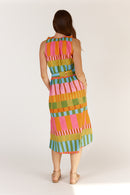 Itami Cannes Sleeveless Dress Multi