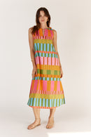 Itami Cannes Sleeveless Dress Multi