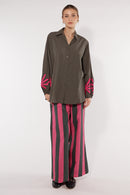 Itami Cassis Flare Pink Stripe