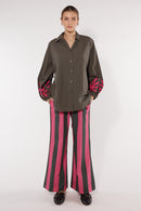 Itami Cassis Flare Pink Stripe