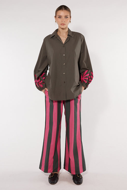 Itami Cassis Flare Pink Stripe