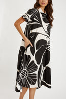 Itami Corocoro Button Dress Multi