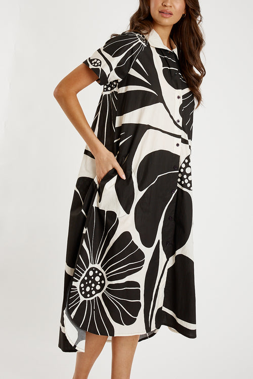 Itami Corocoro Button Dress Multi