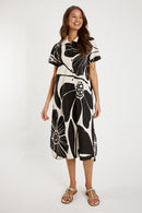 Itami Corocoro Button Dress Multi