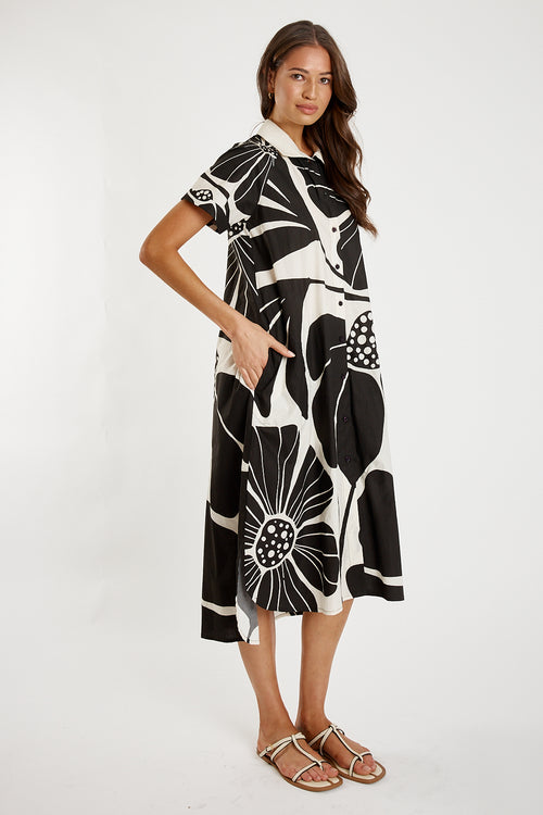 Itami Corocoro Button Dress Multi
